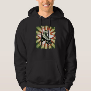 Roller Skates Roller Blades Retro Style 70s Hoodie