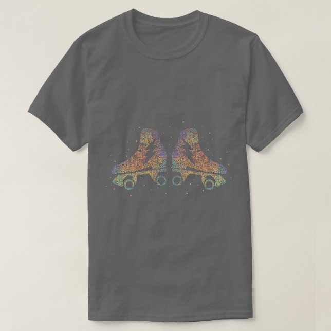 Roller Skates Roller Skating Figure Skating T-Shirt (Design Front)