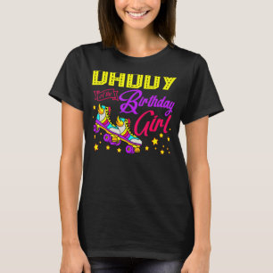 Roller Skates Skating Daddy Of The Birthday Girl S T-Shirt