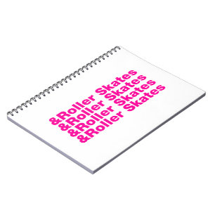 & Roller Skates Spiral Notebook