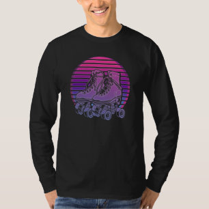 Roller Skates Vaporwave 80's Disco 70's Roller Ska T-Shirt