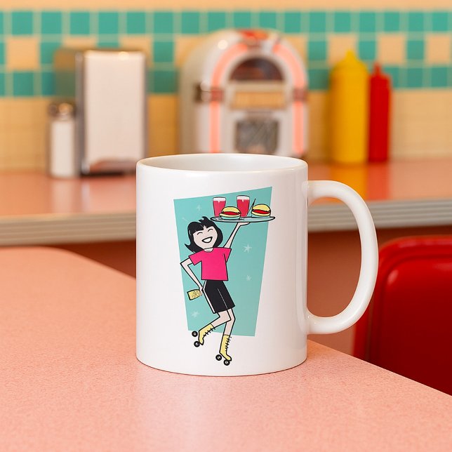 Roller Skates Waitress Coffee Mug (Creator Uploaded)