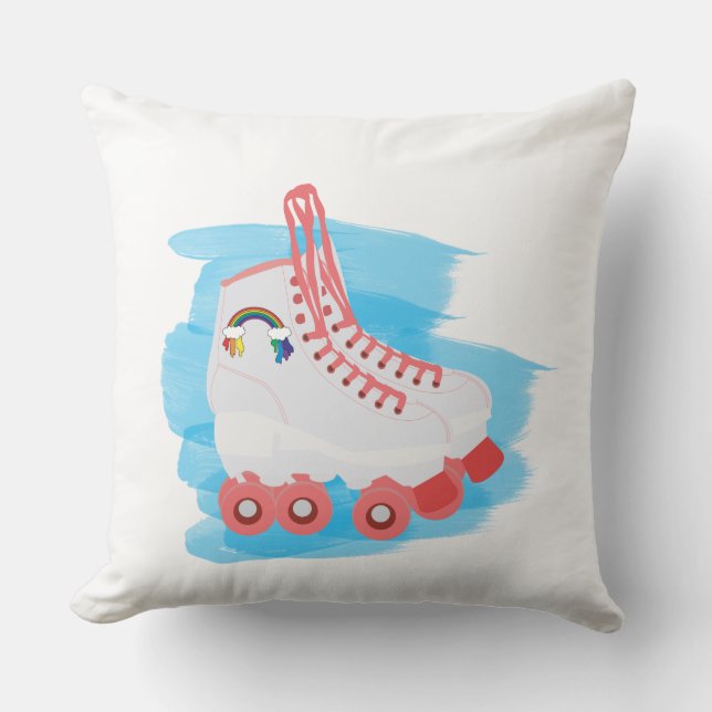 Roller Skates with Watercolor Splash Cushion (Front)