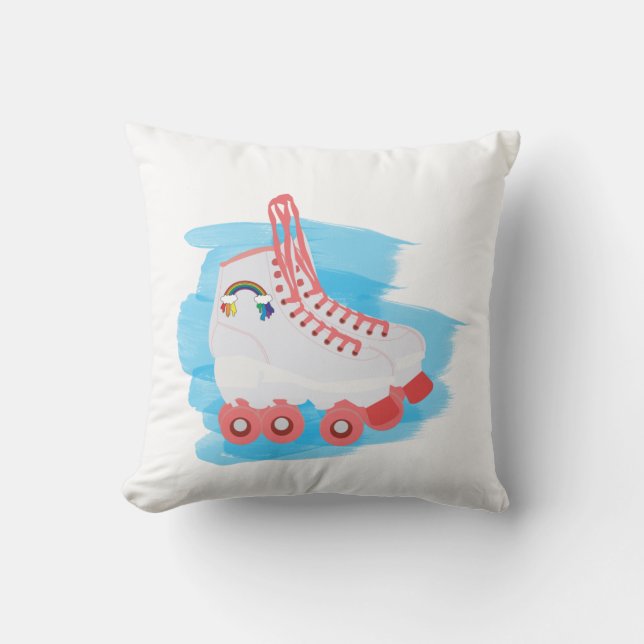 Roller Skates with Watercolor Splash Cushion (Front)