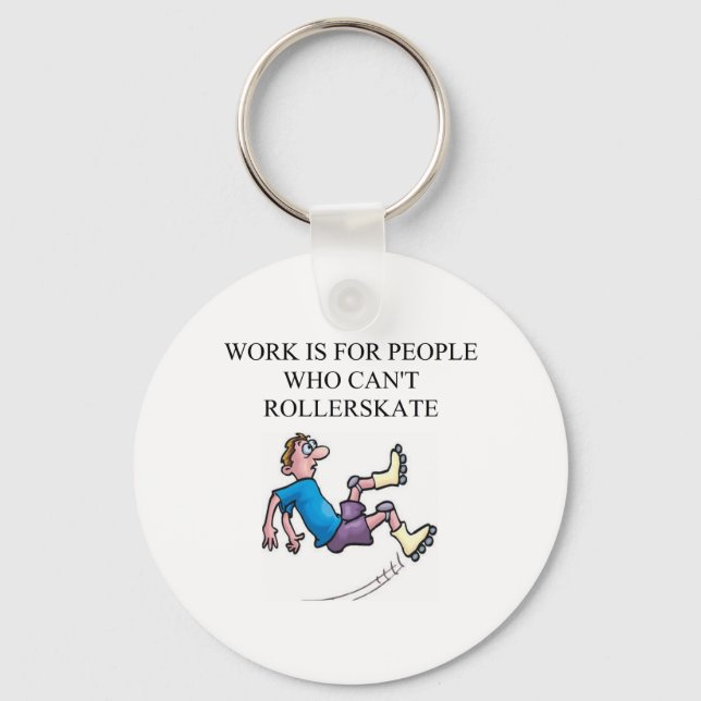 roller skating accident key ring (Front)