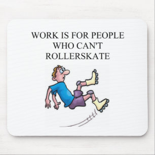 roller skating accident mouse pad