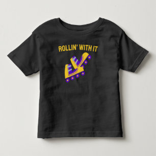 Roller Skating Baby Boy Skater Toddler T-Shirt