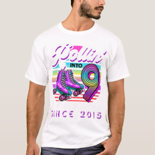 Roller Skating Birthday Girls Rollin into Awesome T-Shirt