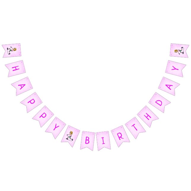 Roller Skating Birthday Party Pink Bunting (All)