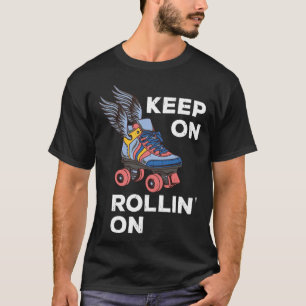 Roller Skating Derby Keep On Rollin On Vintage Ret T-Shirt