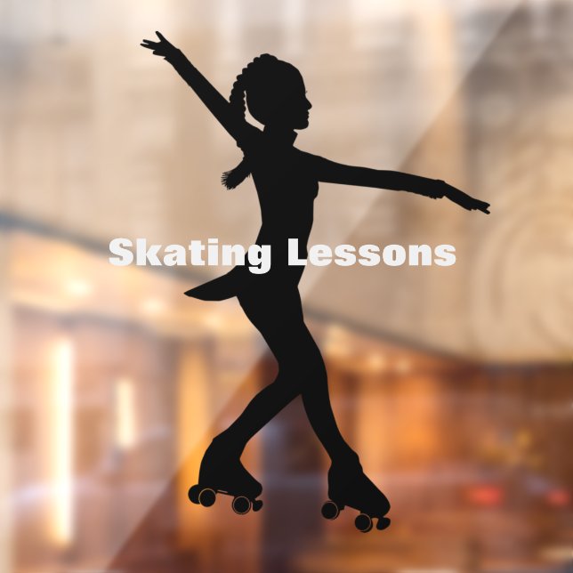 Roller Skating Design Window Cling (Sheet 2)