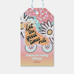 Roller Skating Disco Birthday Party  Gift Tags