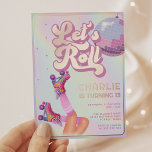 Roller Skating Fun Retro Kids Birthday Party<br><div class="desc">Roller Skating Fun Retro Kids Birthday Party Foil Invitation The Perfect Blend of Modern Cool and Nostalgia Retro Vibes! Get ready to lace up your skates and groove to the rhythm at the ultimate roller skating party! This birthday party invitation captures the essence of a bygone era while adding a...</div>