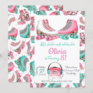 Roller Skating Invitation, Roller Skating Invite