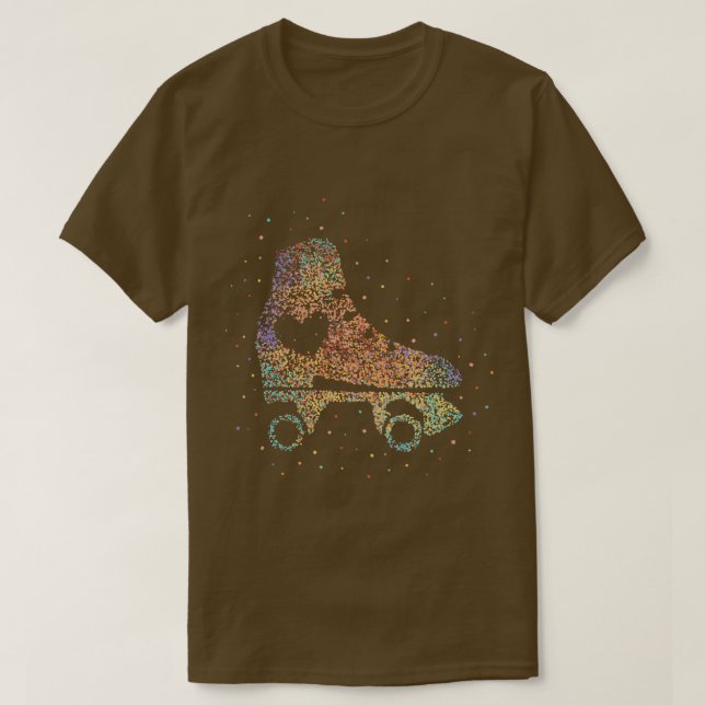 Roller Skating Roller Figure Skating T-Shirt (Design Front)