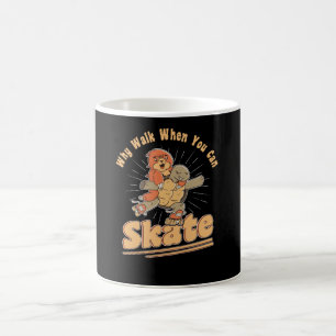 Roller Skating Roller Skates Turtle Sloth Coffee Mug
