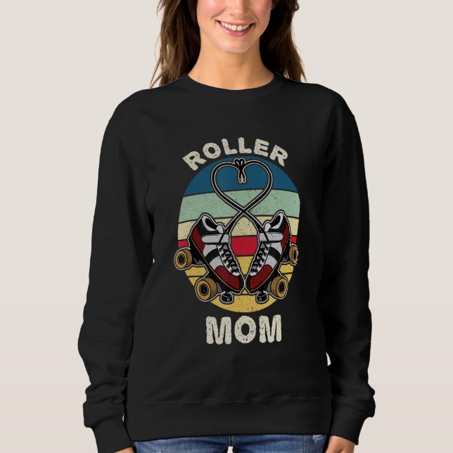 Roller skating rollers roller skater inline skatin sweatshirt (Front)