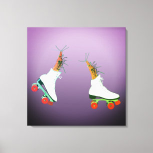 Roller Skating Shrimps  Wall Art