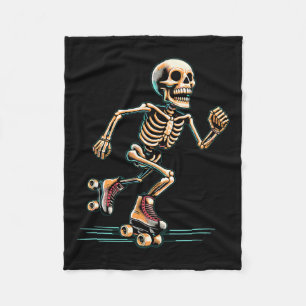 Roller Skating Skater Halloween  Fleece Blanket