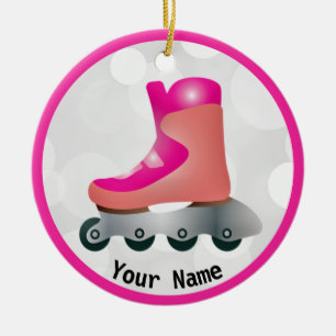 Rollerblade Skate Design Ceramic Tree Decoration
