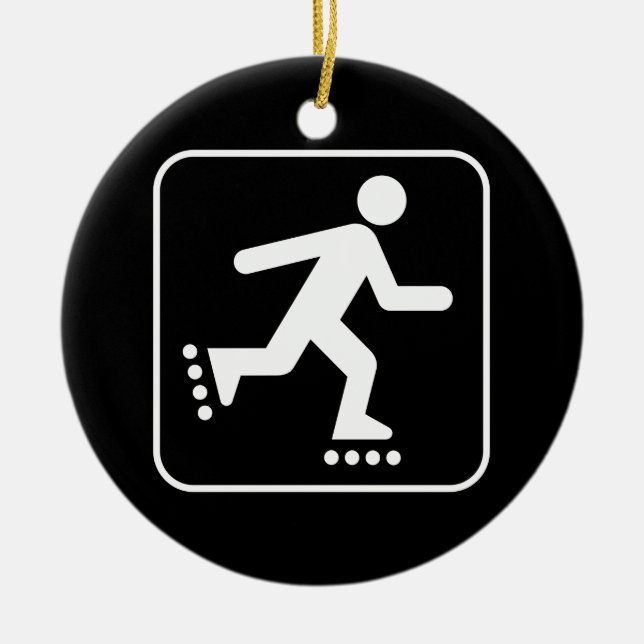 Rollerblade Symbol Ornament (Front)