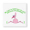 Rollerblading Flamingo Magnet