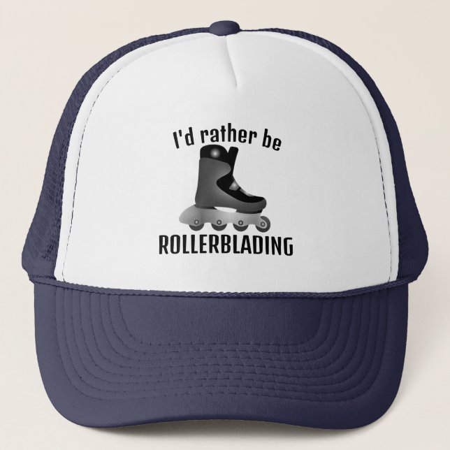 Rollerblading Inline Skating Design Hat (Front)