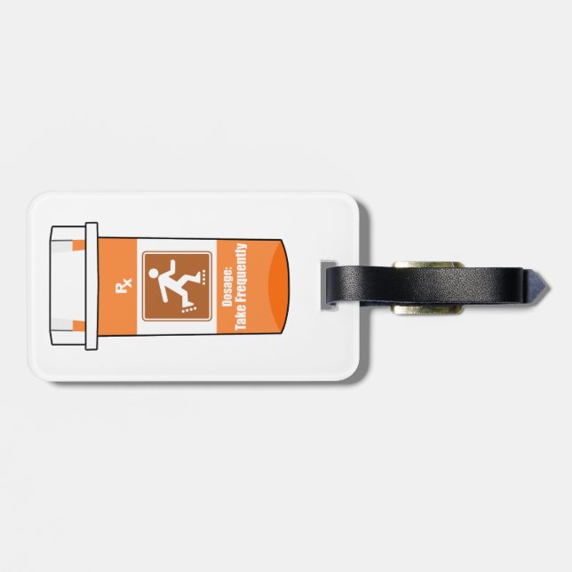 Rollerblading Is My Drug Luggage Tag (Back Horizontal)