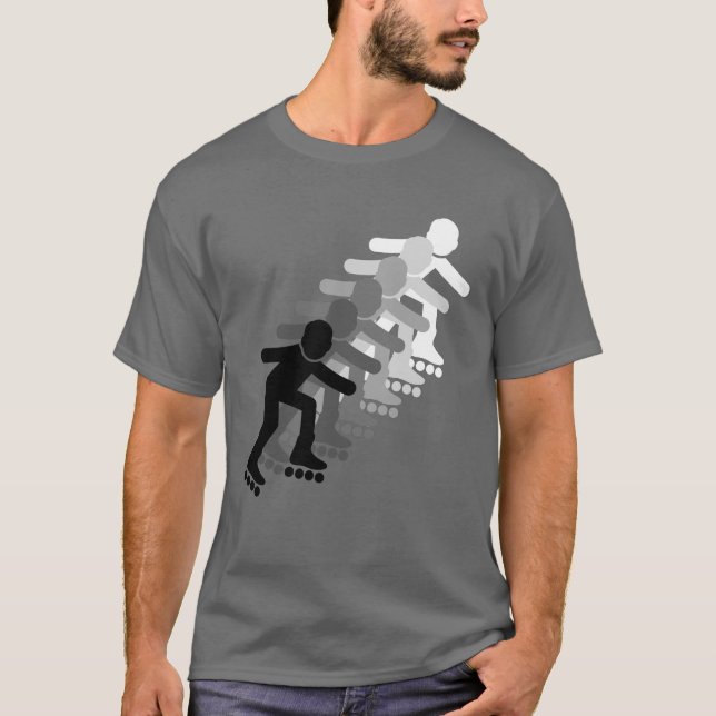 Rollerblading six times gradient T-Shirt (Front)