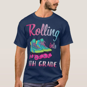 Rollerblading Students Rolling Into 8th Grade Happ T-Shirt