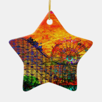 Rollercoaster Ceramic Tree Decoration