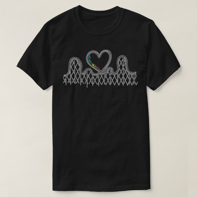 Rollercoaster Lover Gift Rollercoaster Thrilling H T-Shirt (Design Front)