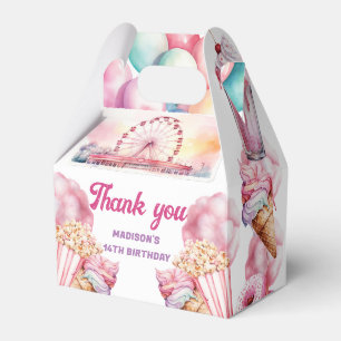 Rollercoaster Party Custom Fun and Colourful Favour Box