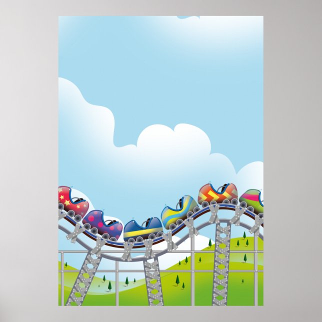 Rollercoaster ride poster (Front)