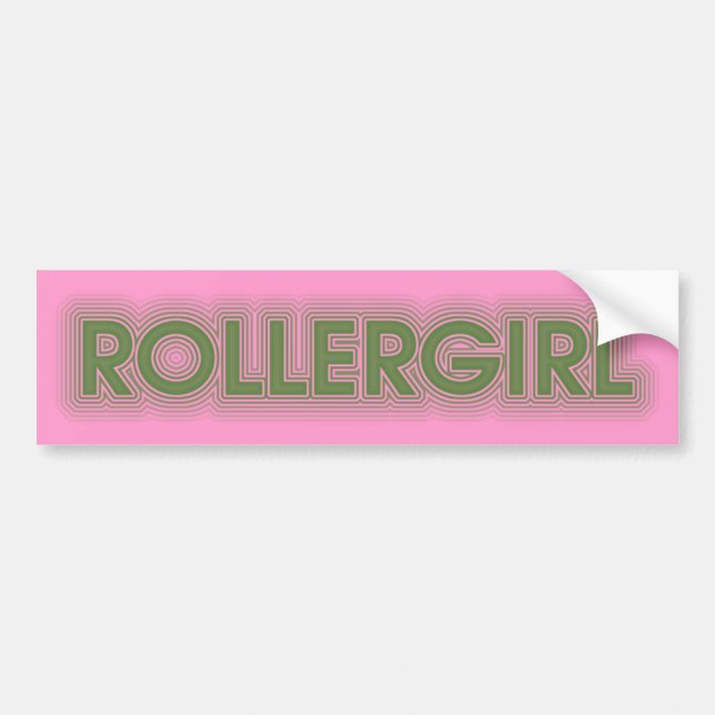 rollergirl bumper sticker (Front)