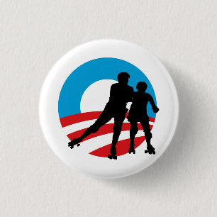 Rollergirls 4 OBAMA 1-1/4" button