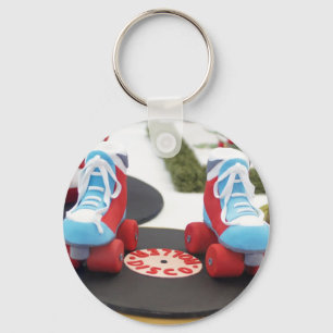 Rollerskate Cake Key Ring