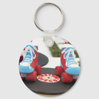 Rollerskate Cake Key Ring