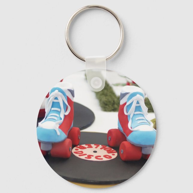 Rollerskate Cake Key Ring (Front)