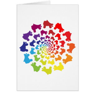 rollerskate rainbow circle