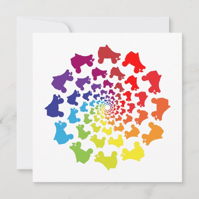 rollerskate rainbow circle (Front)