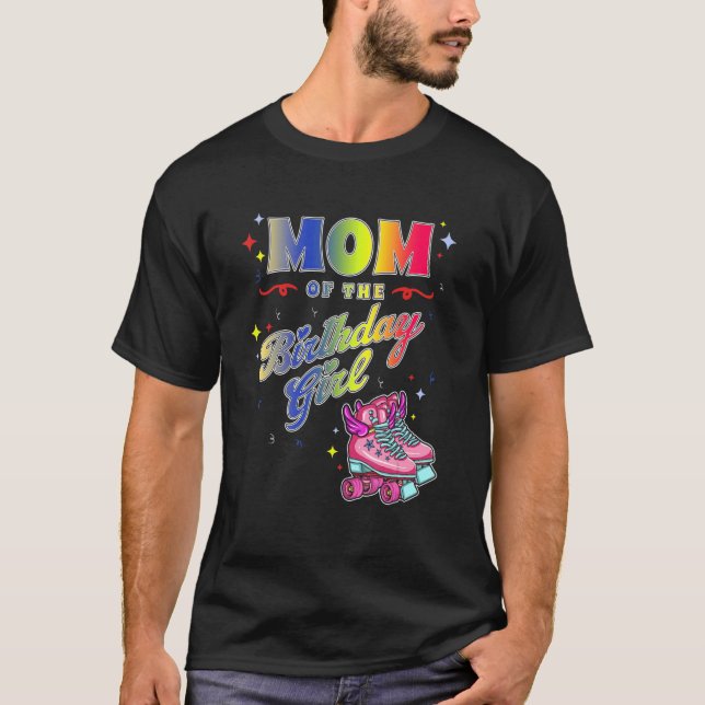 Rollerskating Inline Skates Roller 70s Party Mum B T-Shirt (Front)