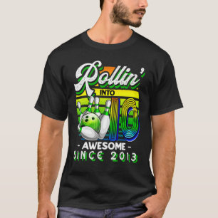 Rollin' into 10 Awesome 2013 Retro Bowling 10th Bi T-Shirt
