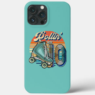 Rollin' into 10 Roller Skating Rink 10th Birthday iPhone 13 Pro Max Case