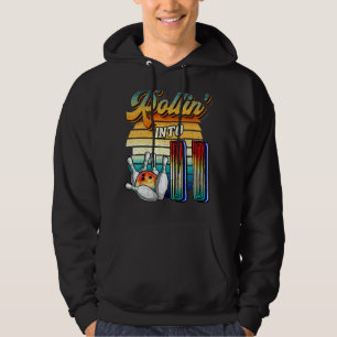 Rollin Into 11 Bowling Birthday Party 11th Birthda Hoodie