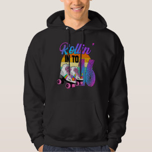 Rollin' Into 16 Roller Skating Rink 16th Birthday Hoodie