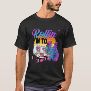 Rollin' Into 16 Roller Skating Rink 16Th Birthday T-Shirt