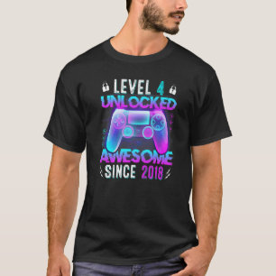 Rollin' Into 4 Awesome 2018 Roller Skating 4th Bir T-Shirt