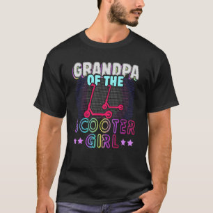 Rollin Into Grandpa Of The Scooter Girl Retro Cele T-Shirt