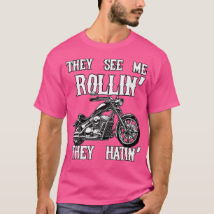 Rollin' Renegade Ride Attitude Funny Motorbike T-Shirt